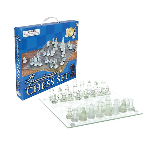 Zummy 14" Glass Chess Set